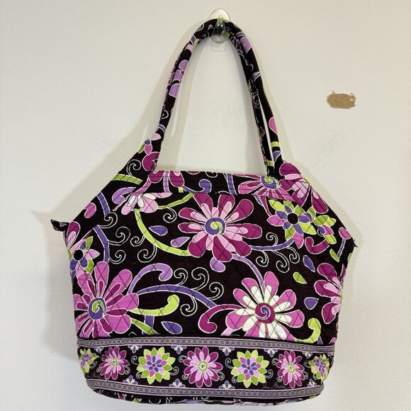 Vera Bradley Quilt Rhapsody Shoulder Bag Floral Multicolor Bohemian Boho - Picture 1 of 8